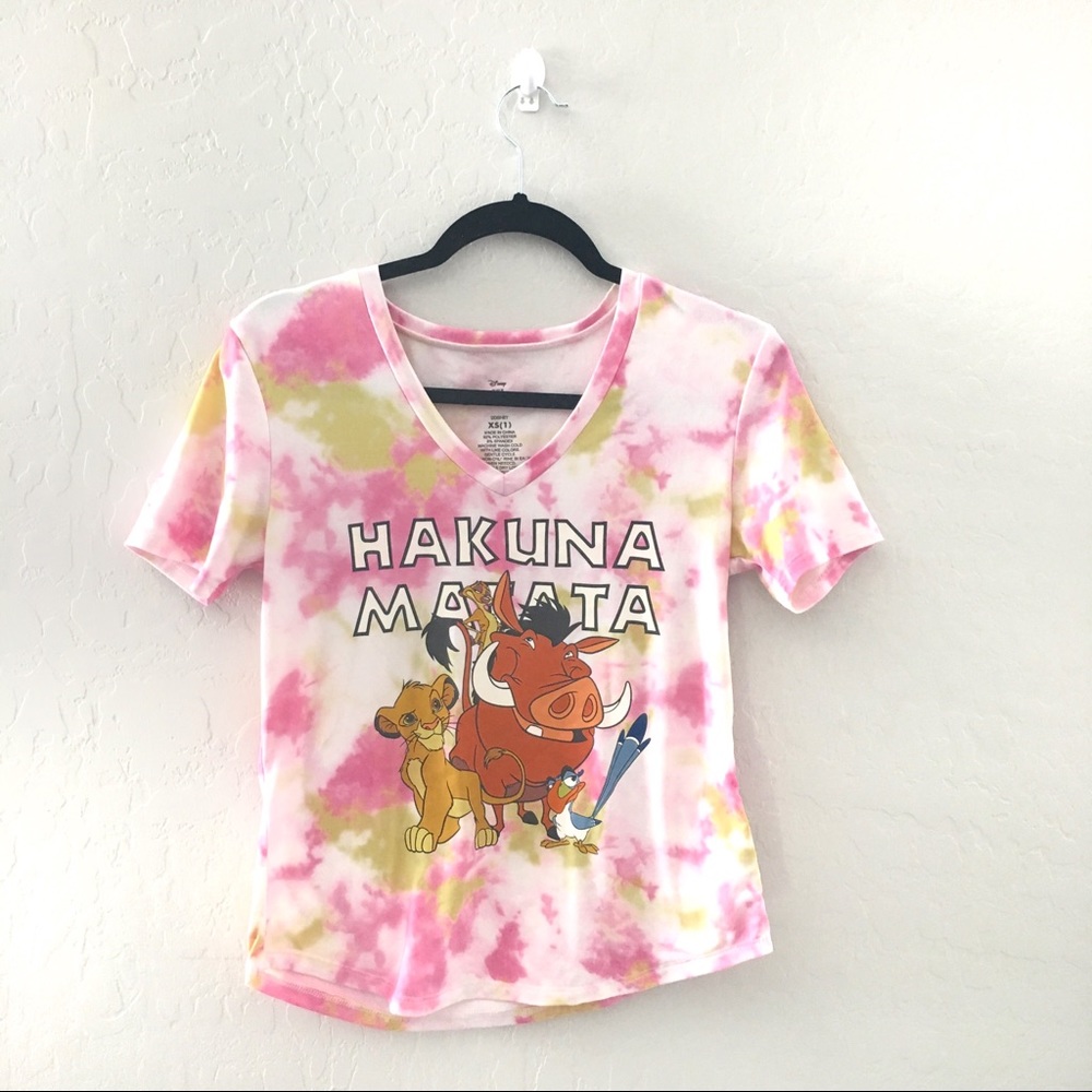 Disney The Lion King Tie Dye Graphic Tee shirt